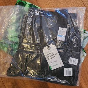 LRG Lifted Research Group true straight black denim jeans size 36 NWT unopened